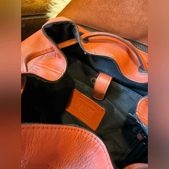 Coach Hudson Leather Backpack - Picture 10 of 16